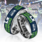 Seattle Seahawks 2025 Super Bowl LX Champions Custom Alloy Ring – TANTN20993