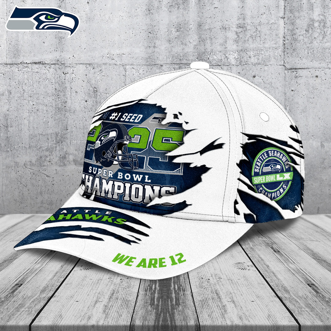 Seattle Seahawks 2025 Super Bowl LX Champions Classic Cap – TANTN21068