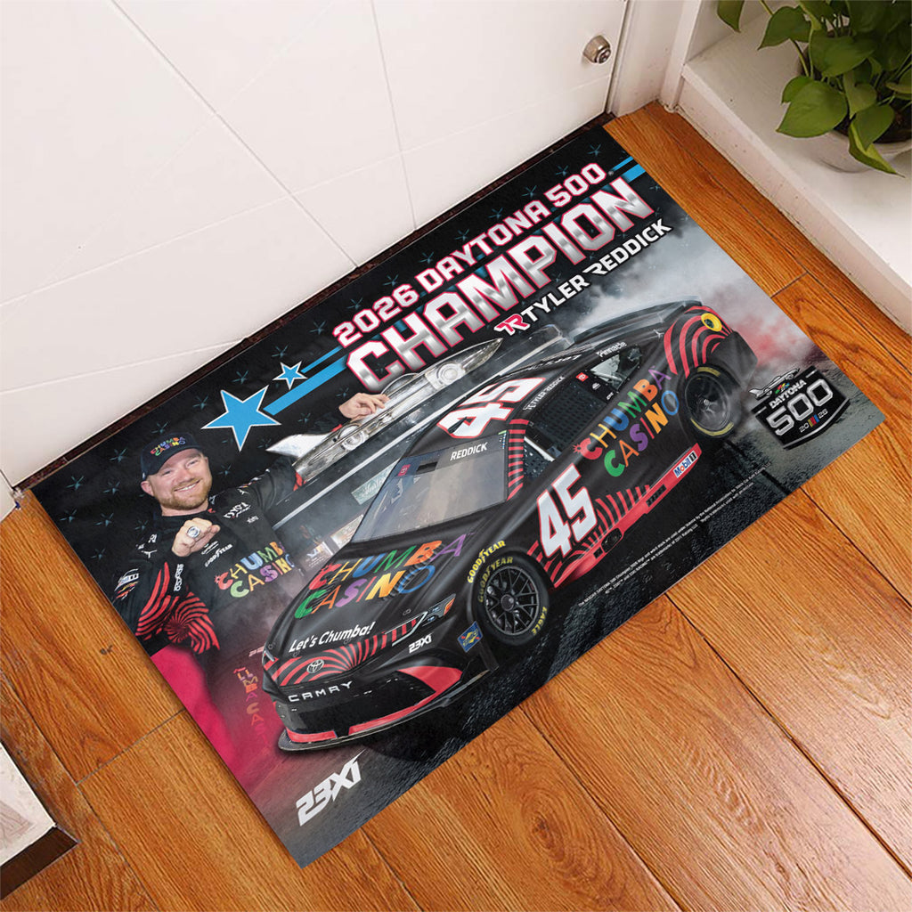 Tyler Reddick 2026 Daytona 500 Champion Custom Doormat – TANTN21132