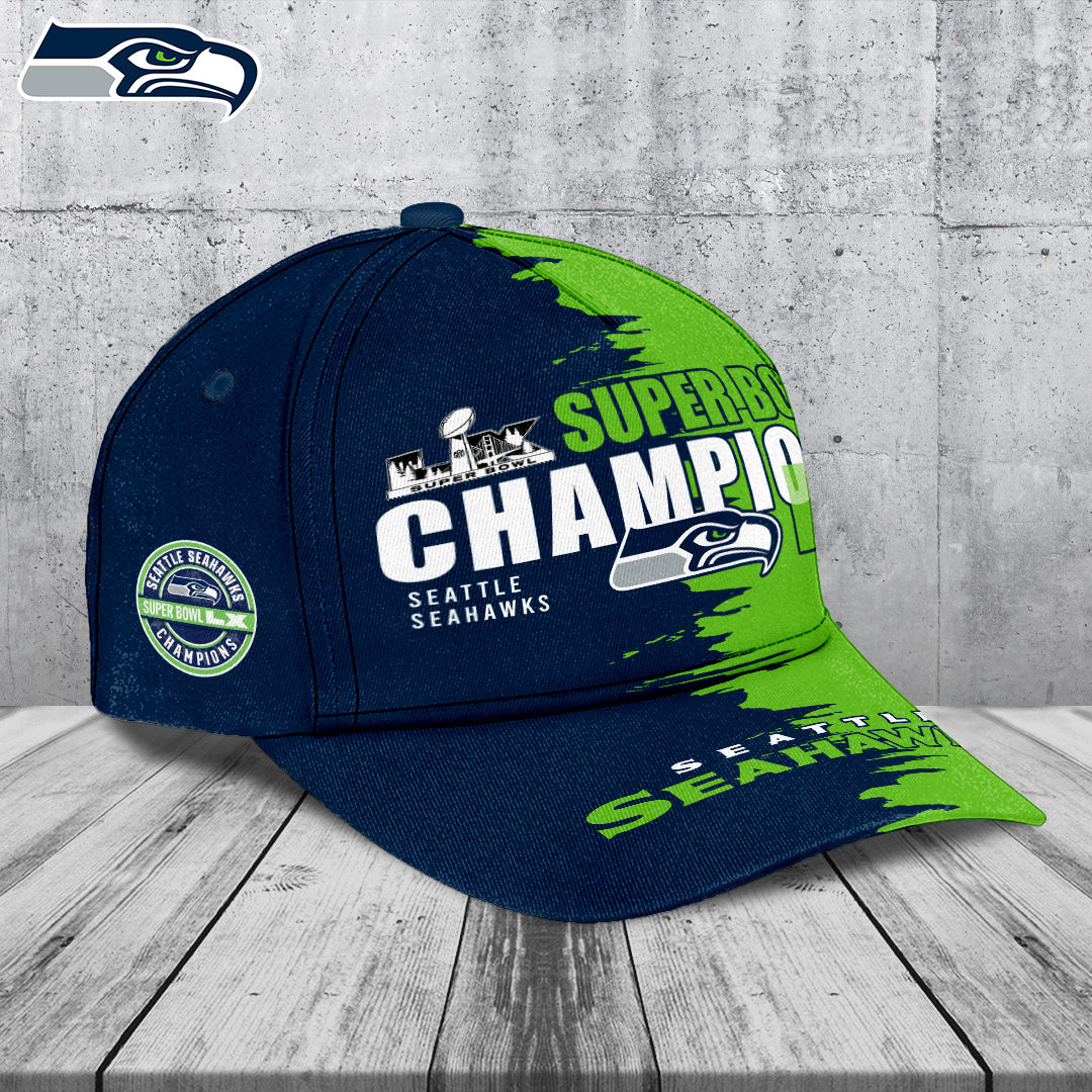 Seattle Seahawks 2025 Super Bowl LX Champions Classic Cap – TANTN21147