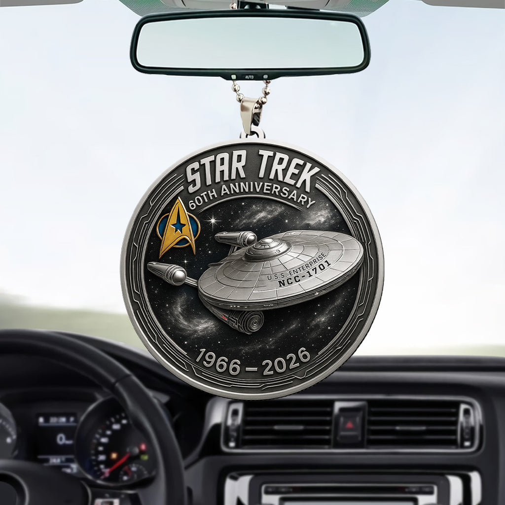 Star Trek 60th Anniversary 2026 Custom shape 2-sided Acrylic Car Ornament – TANTN21360