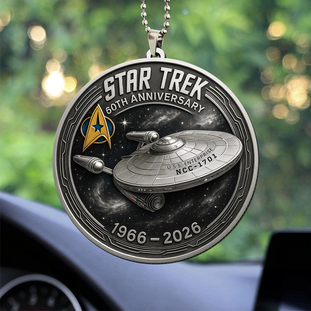 Star Trek 60th Anniversary 2026 Custom shape 2-sided Acrylic Car Ornament – TANTN21360