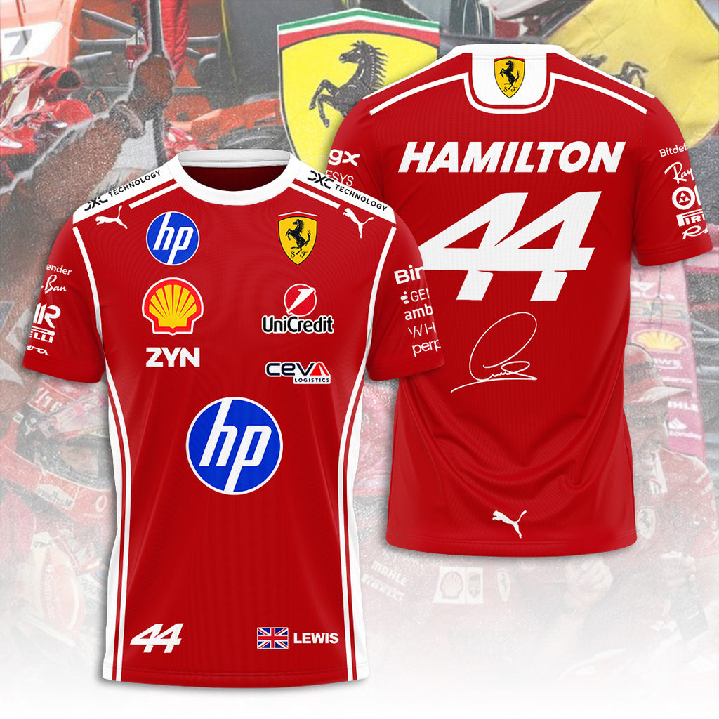 Scuderia Ferrari F1 Team x Lewis Hamilton 2026 3D Apparel – TANTN21377