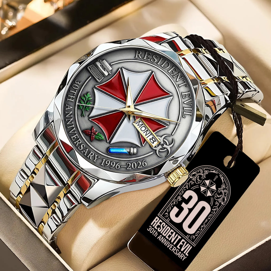 Resident Evil Requiem 30th Anniversary Alloy Luxury Quartz Watch – TANTN21442