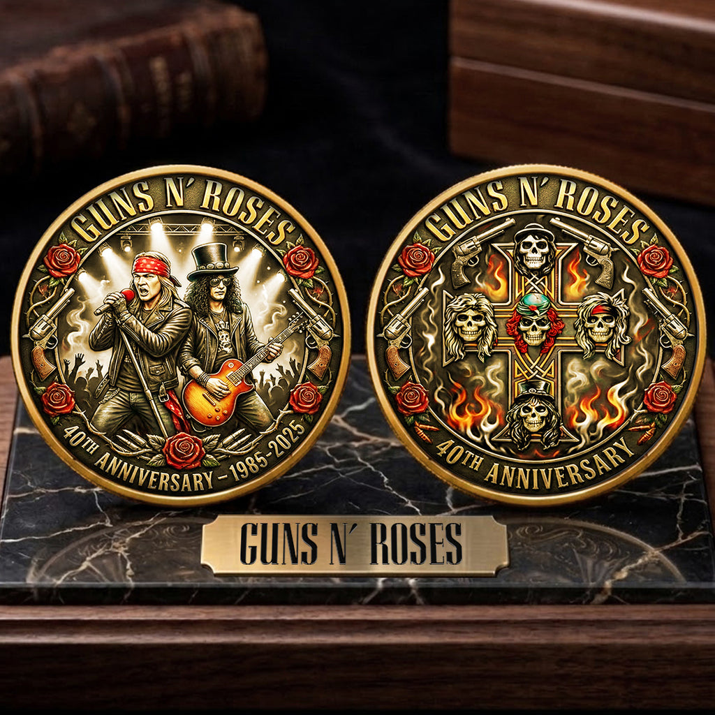 Guns N' Roses 40th Anniversary Commemorative Coin – TANTN21547