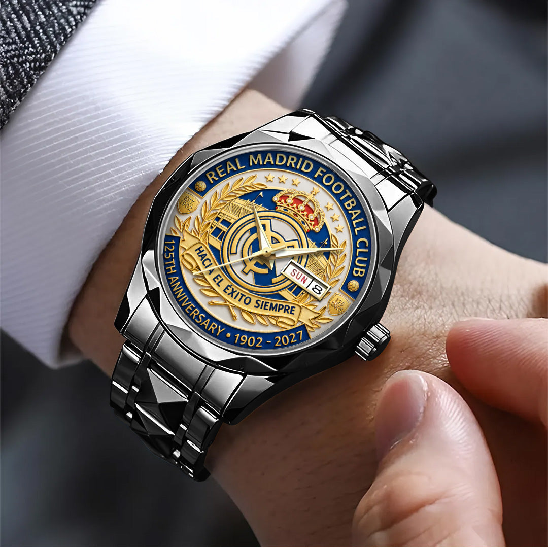 Real Madrid 125th Anniversary Alloy Luxury Quartz Watch – TANTN21595
