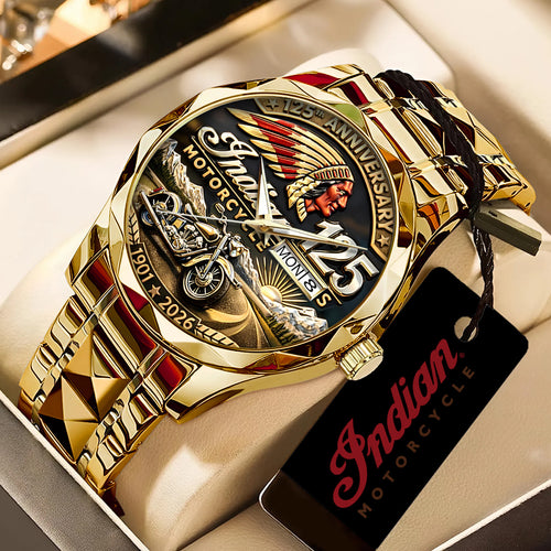 Indian Motorcycle 125th Anniversary Alloy Luxury Quartz Watch – TANTN21653