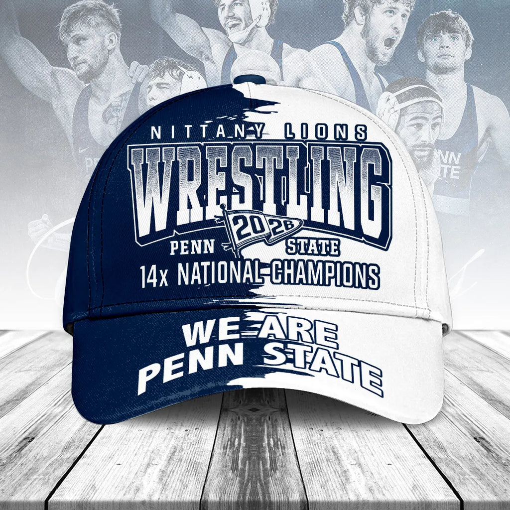 Penn State Nittany Lions Wrestling 2026 National Champions Classic Cap – TANTN21868