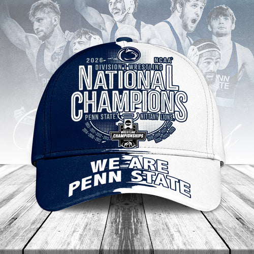 Penn State Nittany Lions Wrestling 2026 National Champions Classic Cap – TANTN21930