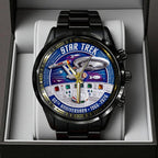 Star Trek 60th Anniversary Black Stainless Steel Watch – TANTN22044