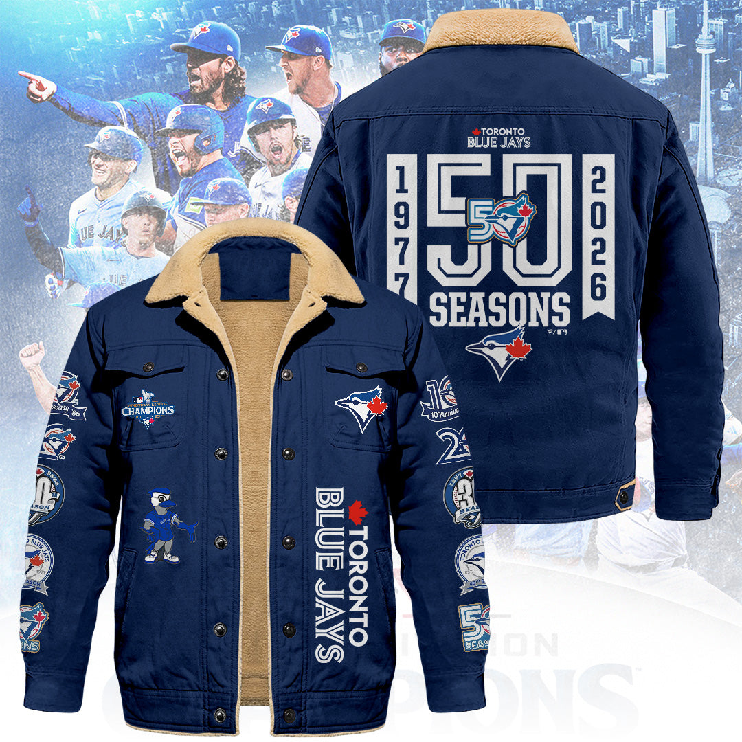 Toronto Blue Jays 50th Anniversary 2D Cargo Fleece Jacket – TANTN22271