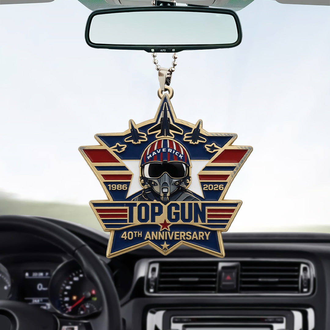 Top Gun 40th Anniversary Custom shape 2-sided Acrylic Car Ornament – TANTN22610