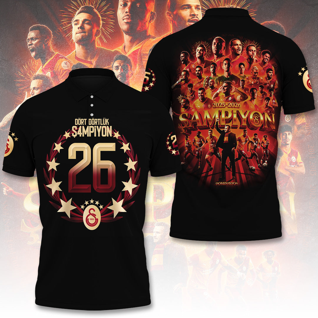 Galatasaray S.K. Turkish Champions 25/26 3D Apparel – TANTN22851