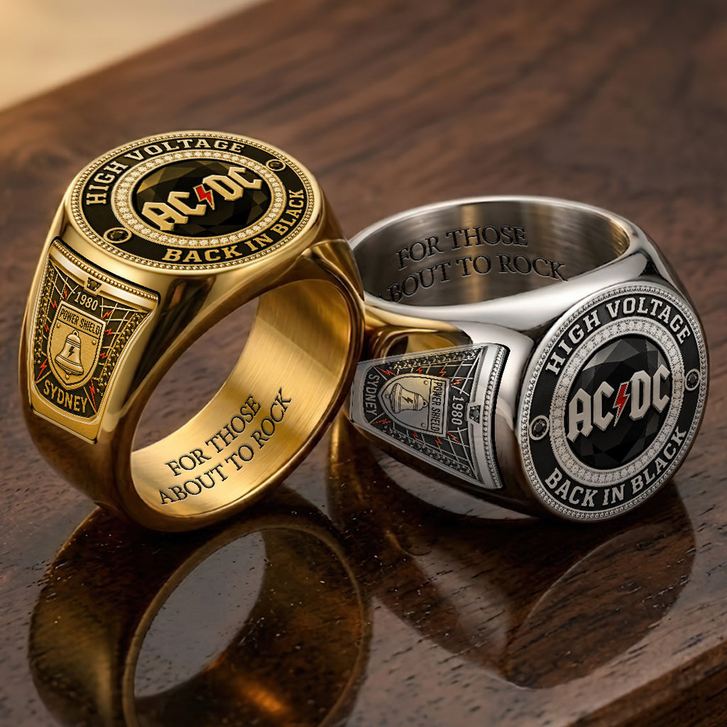 AC/DC 3D Engraved Ring – TANTN22978