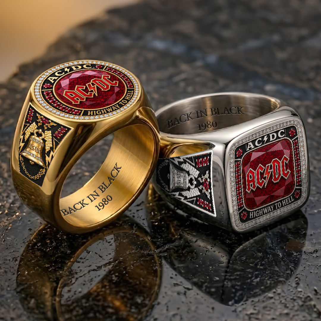 AC/DC 3D Engraved Ring – TANTN22979