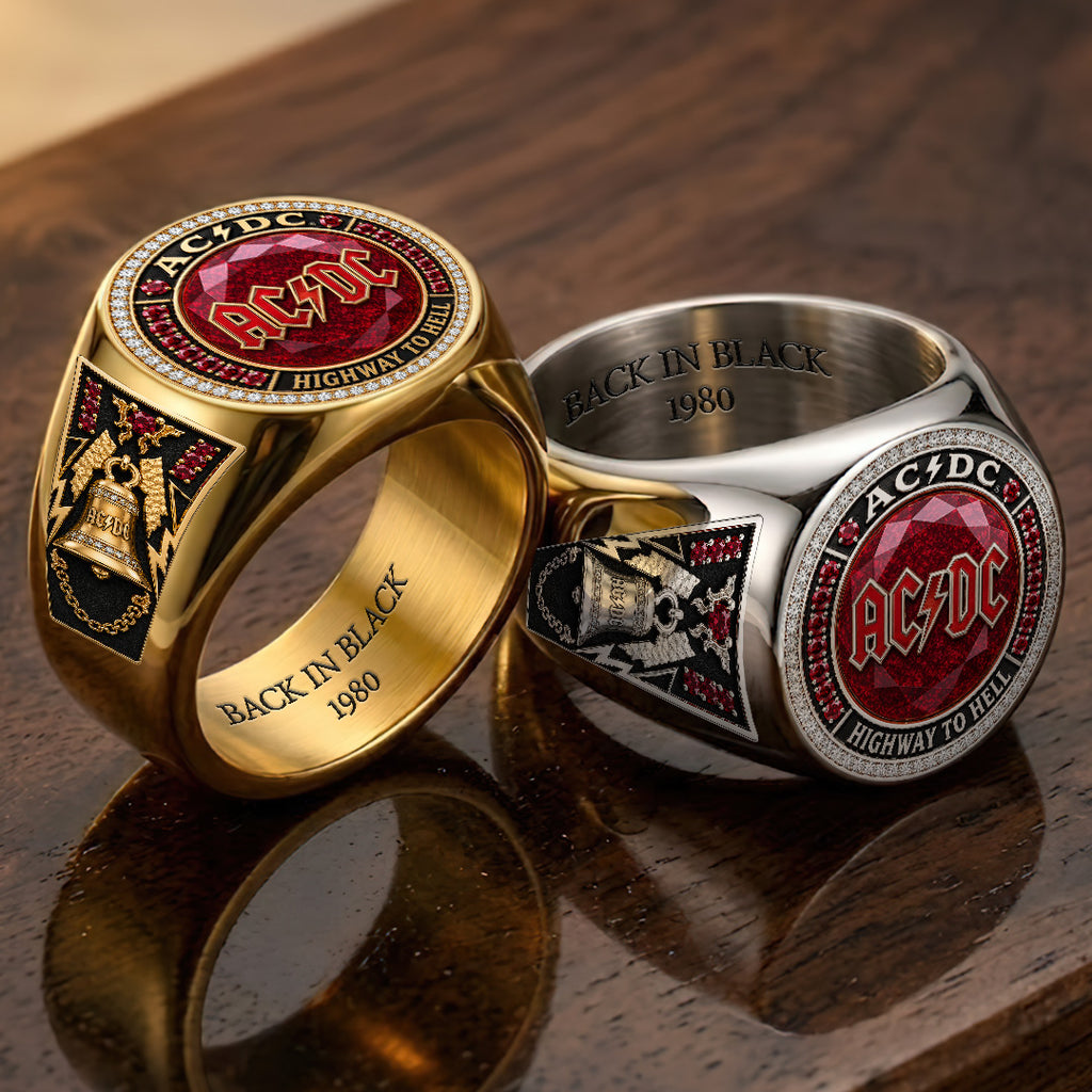 AC/DC 3D Engraved Ring – TANTN22979