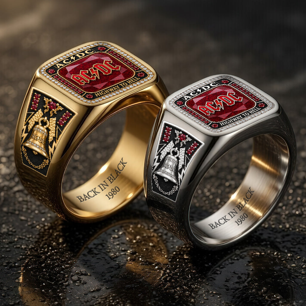 AC/DC 3D Engraved Ring – TANTN22979