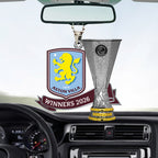 Aston Villa Europa League Winners 25/26 Custom shape 2-sided Acrylic Car Ornament – TANTN23052