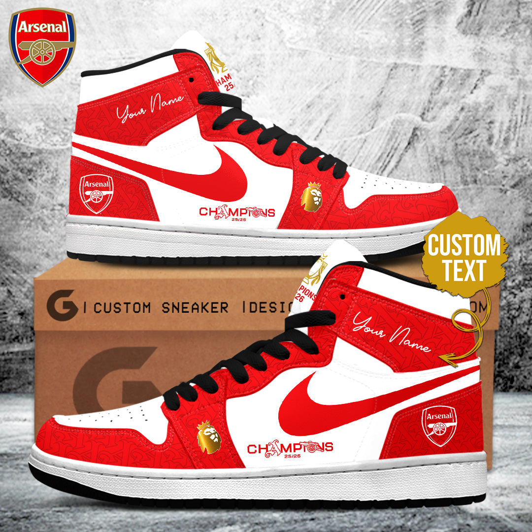 Personalized Arsenal FC Premier League Champions 25/26 AJ1 Sneaker – TANTN23122