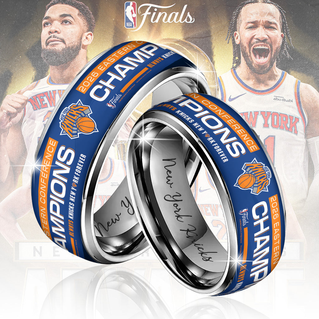 New York Knicks NBA Eastern Conference Champions 2026 Custom Alloy Ring – TANTN23184
