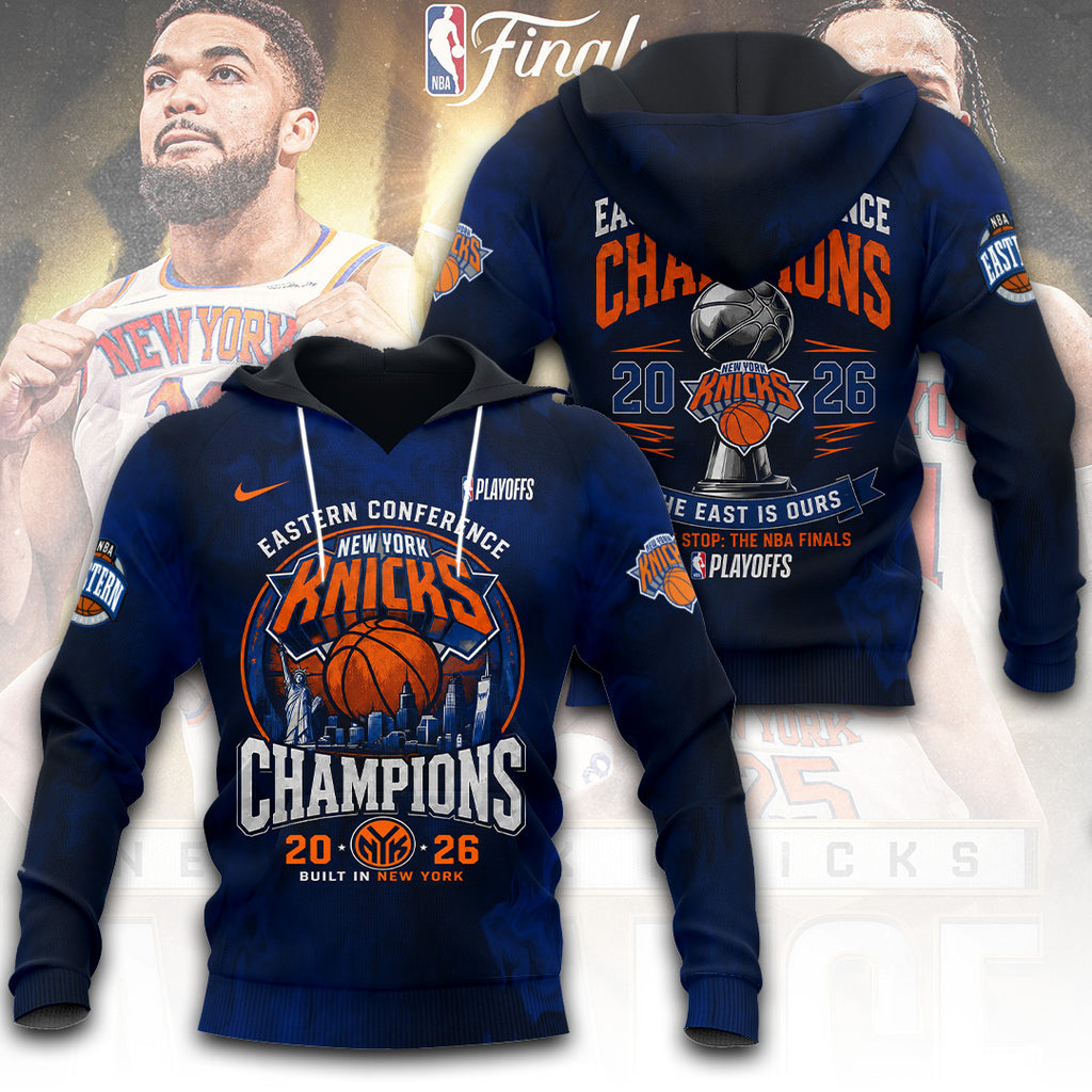 New York Knicks NBA Eastern Conference Champions 2026 3D Apparel – TANTN23188