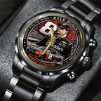 Kyle Busch Black Stainless Steel Watch – TANTN23203