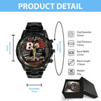 Kyle Busch Black Stainless Steel Watch – TANTN23203