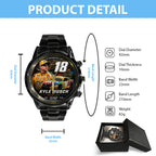 Kyle Busch Black Stainless Steel Watch – TANTN23207