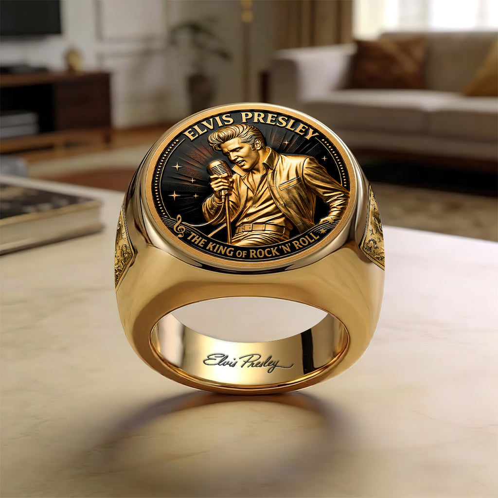 Elvis Presley 3D Engraved Ring – TANTN23232