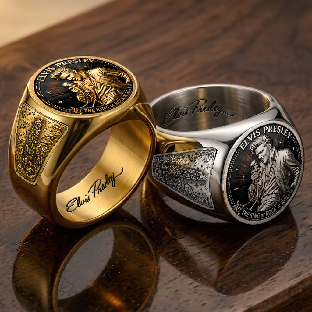Elvis Presley 3D Engraved Ring – TANTN23232