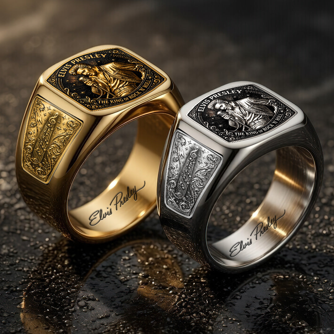 Elvis Presley 3D Engraved Ring – TANTN23232