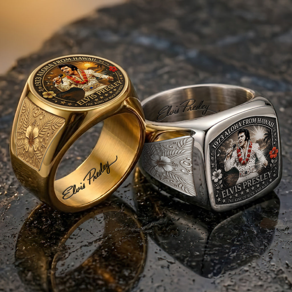 Elvis Presley 3D Engraved Ring – TANTN23235
