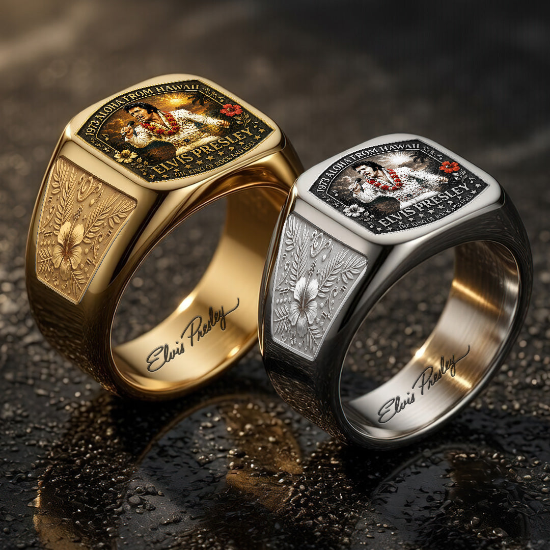 Elvis Presley 3D Engraved Ring – TANTN23235
