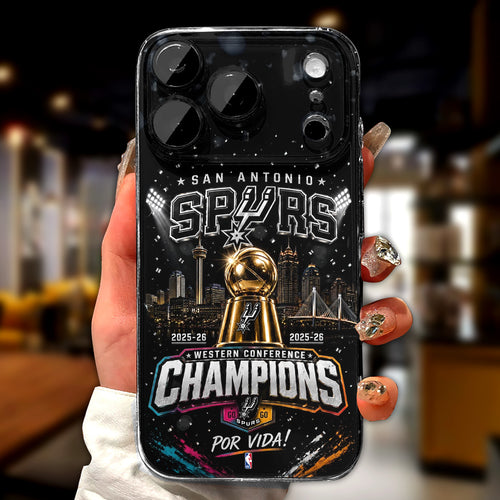 San Antonio Spurs NBA Western Conference Champions 2026 Phone Case – TANTN23360