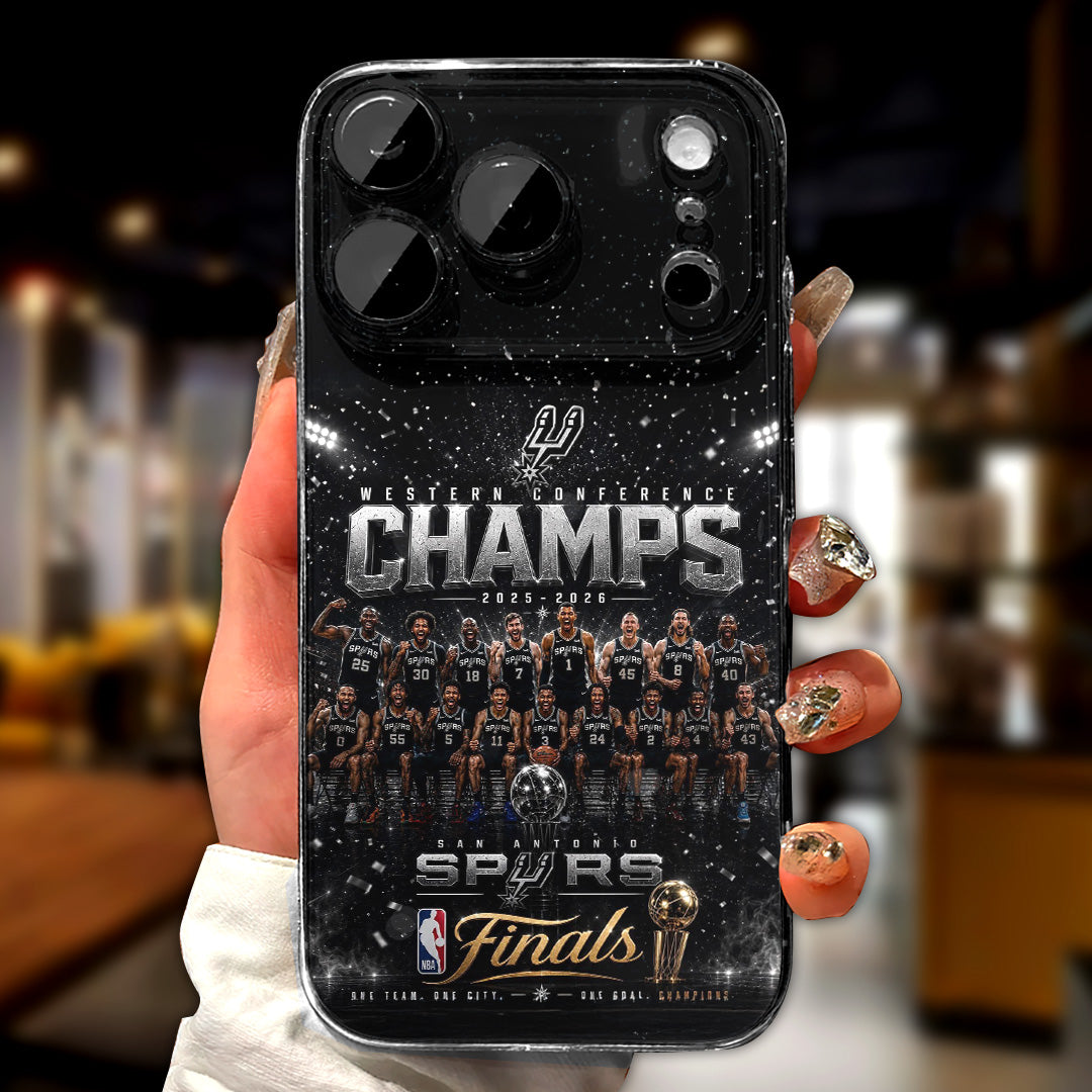 San Antonio Spurs NBA Western Conference Champions 2026 Phone Case – TANTN23361