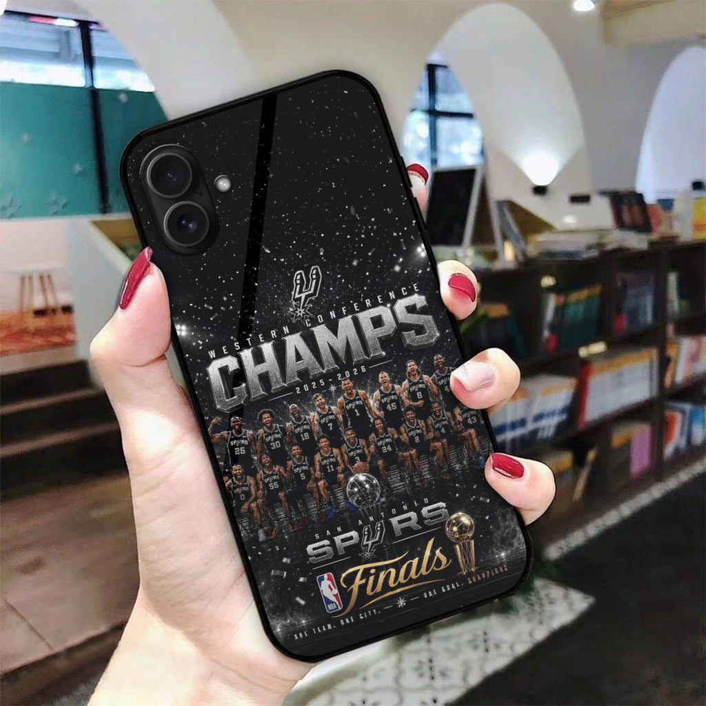 San Antonio Spurs NBA Western Conference Champions 2026 Phone Case – TANTN23361