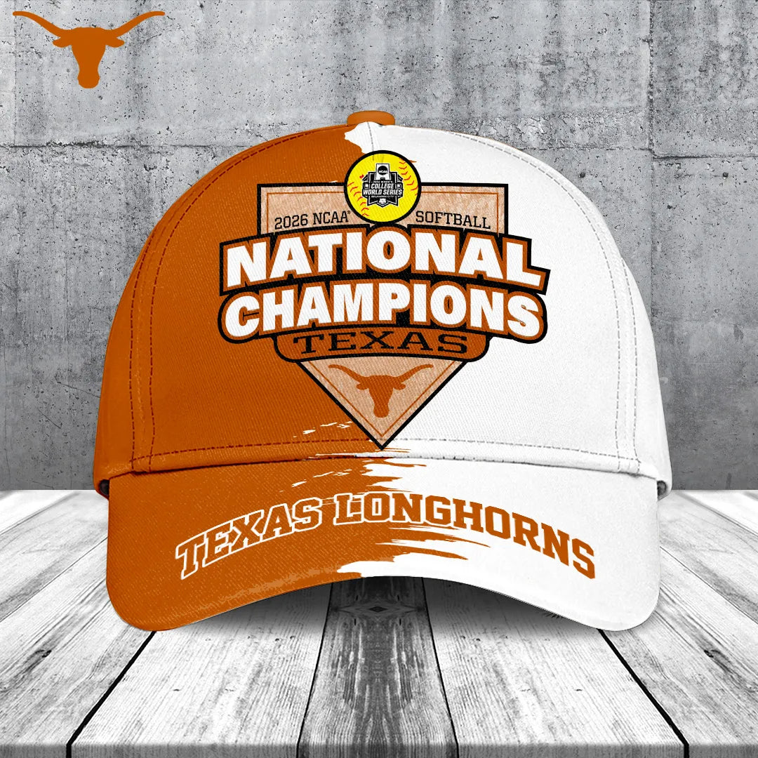 Texas Longhorns NCAA Women's Softball Champions 2026 Classic Cap – TANTN23435