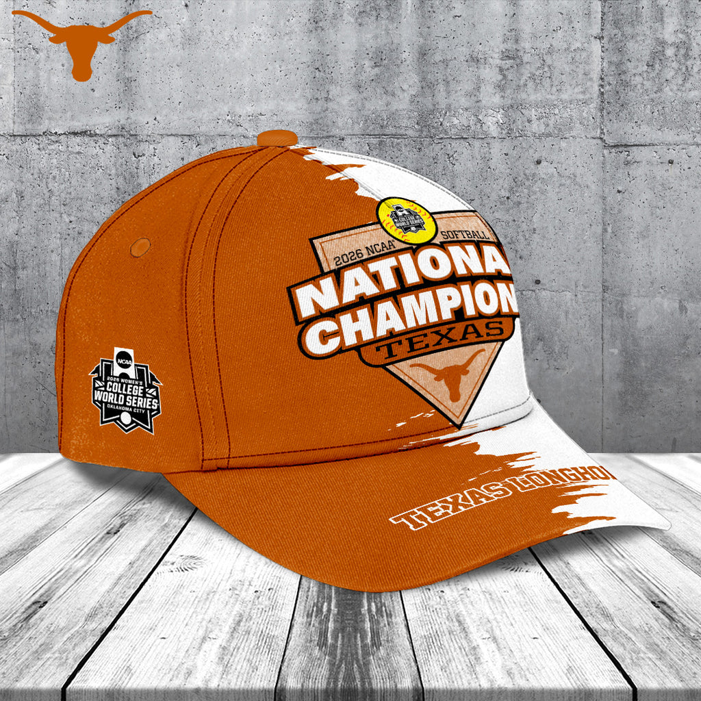 Texas Longhorns NCAA Women's Softball Champions 2026 Classic Cap – TANTN23435