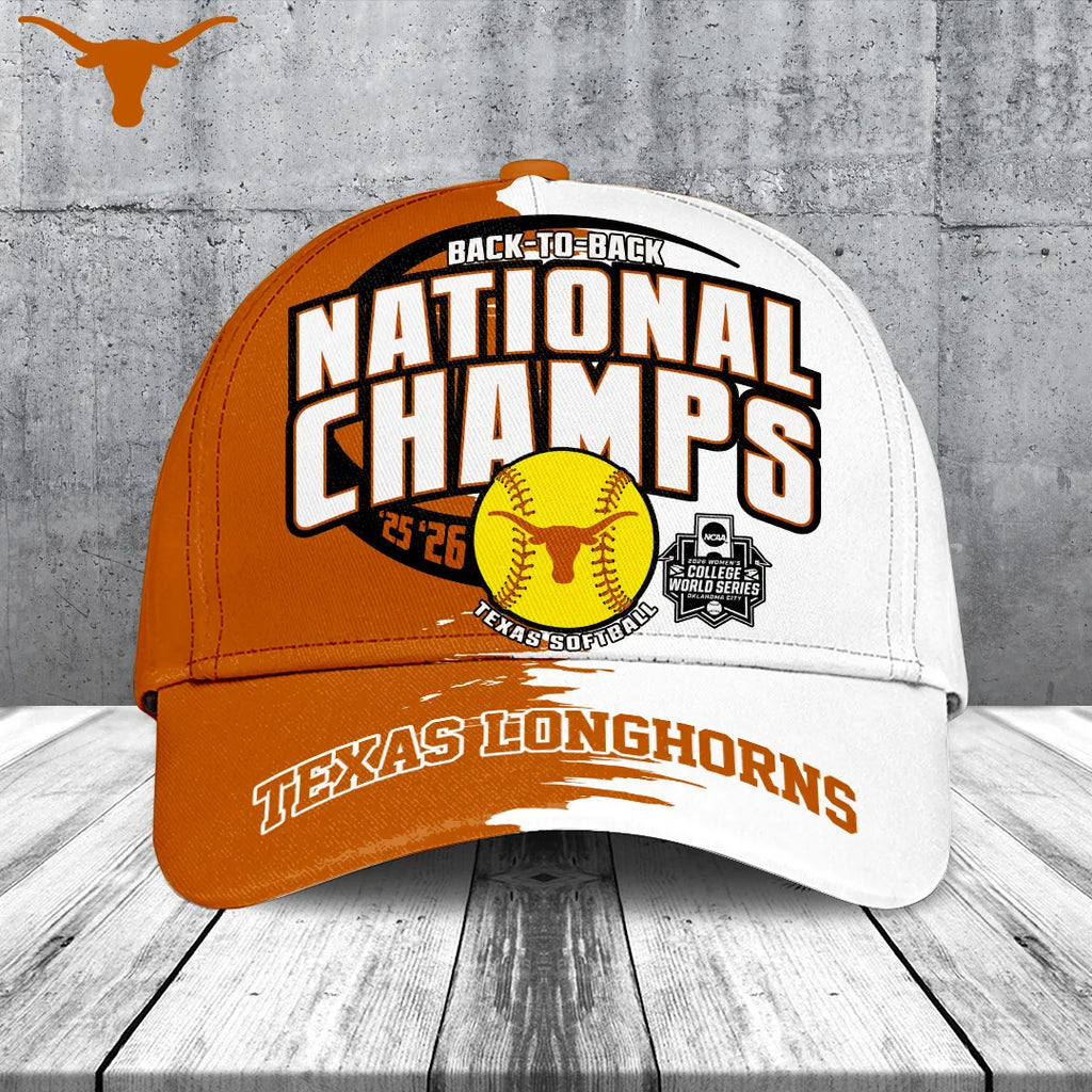 Texas Longhorns NCAA Women's Softball Champions 2026 Classic Cap – TANTN23437