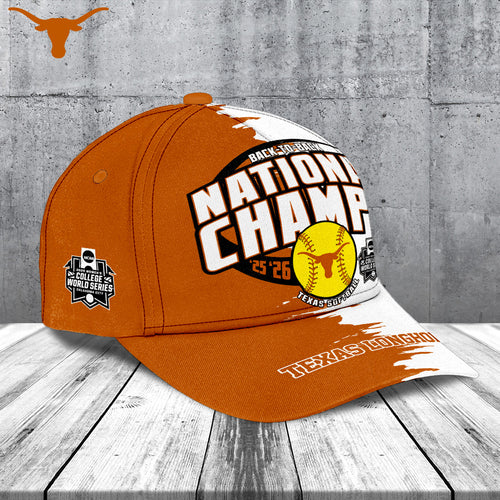 Texas Longhorns NCAA Women's Softball Champions 2026 Classic Cap – TANTN23437