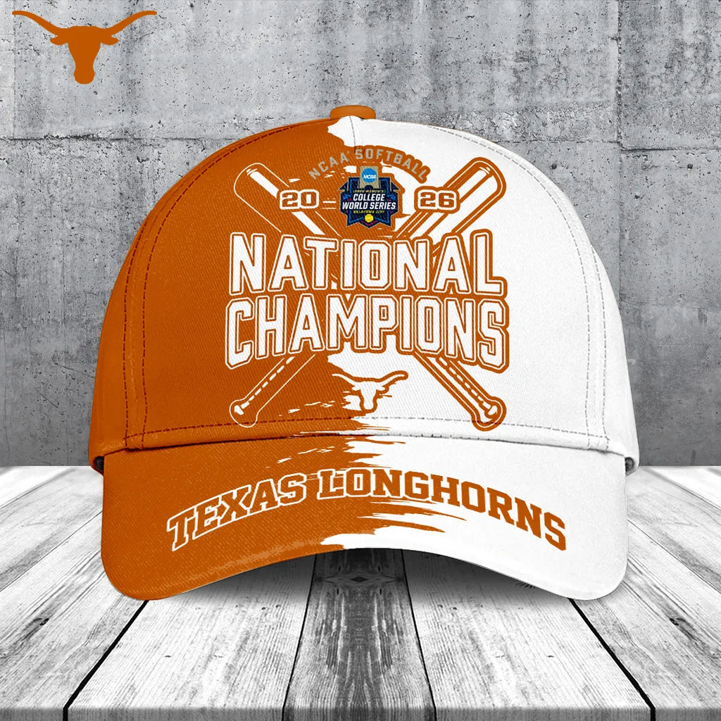 Texas Longhorns NCAA Women's Softball Champions 2026 Classic Cap – TANTN23439