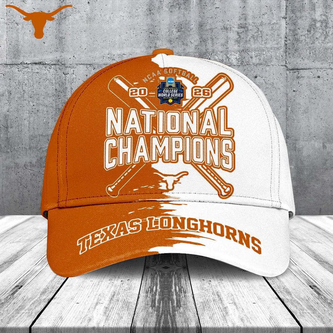 Texas Longhorns NCAA Women's Softball Champions 2026 Classic Cap – TANTN23439