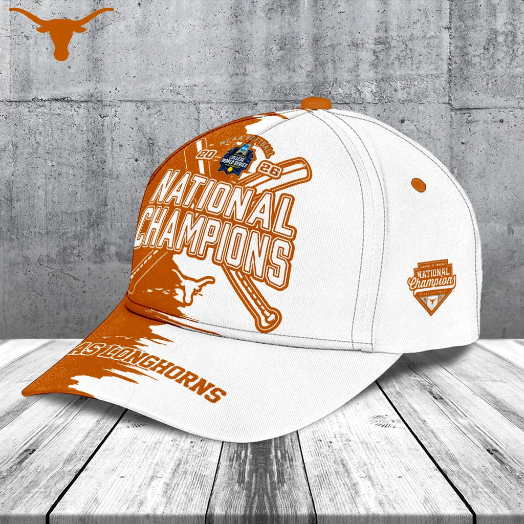 Texas Longhorns NCAA Women's Softball Champions 2026 Classic Cap – TANTN23439