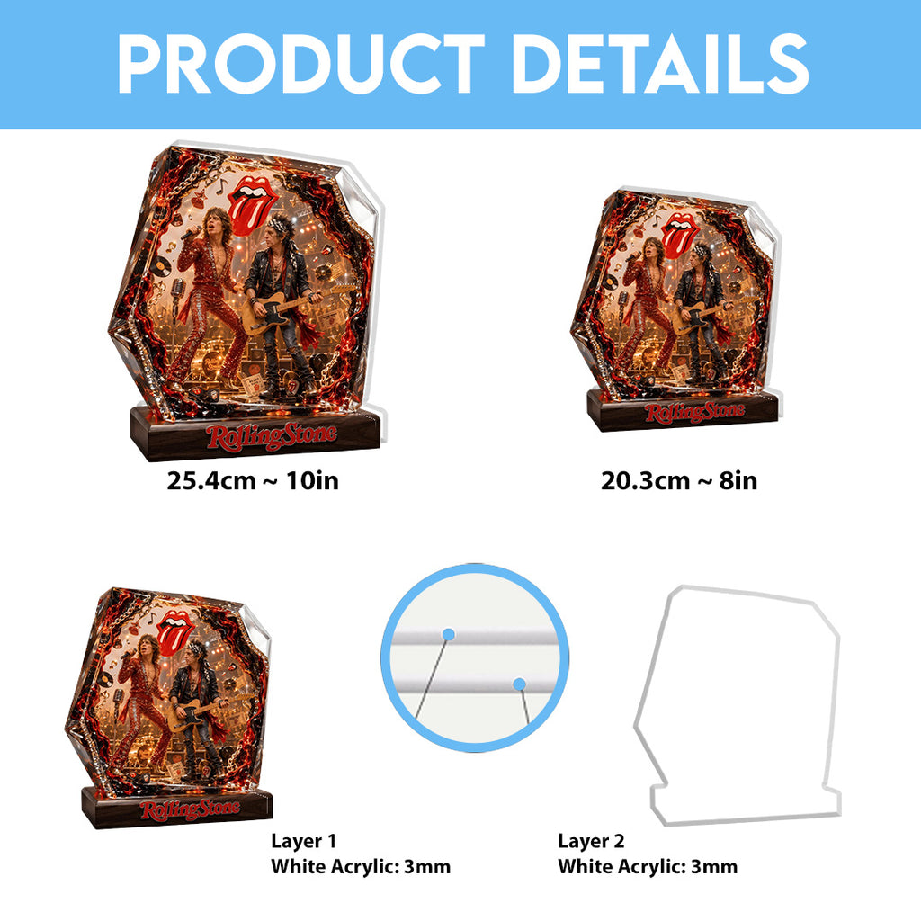 The Rolling Stones Custom Shape Acrylic Light Box – TANTN23455