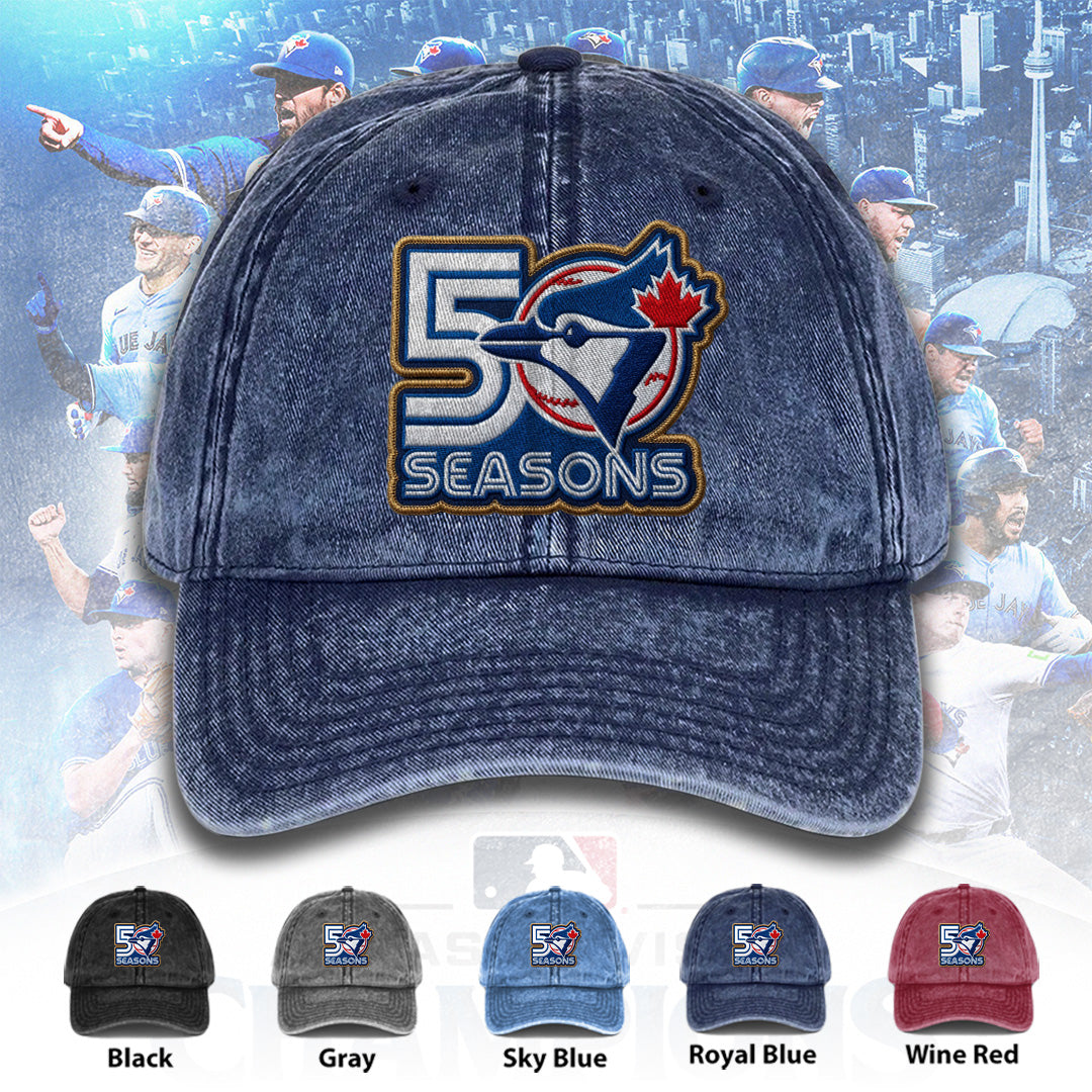 Toronto Blue Jays 50th Anniversary Wash Denim Cap – TANTN23618