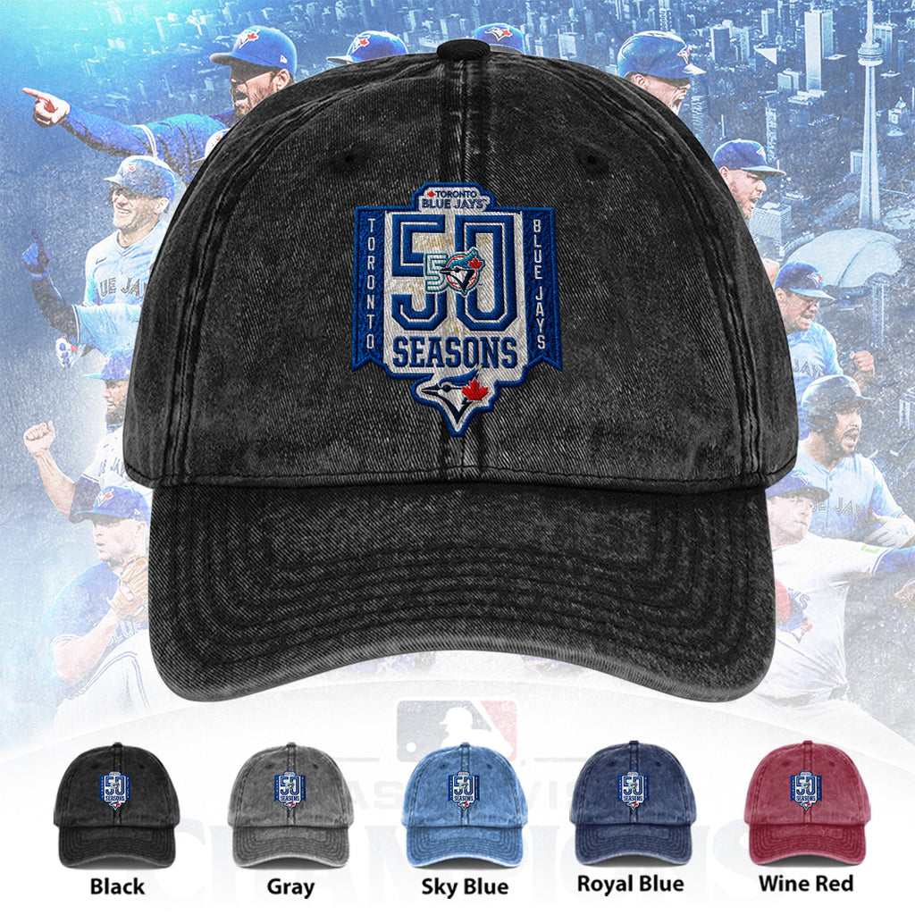 Toronto Blue Jays 50th Anniversary Wash Denim Cap – TANTN23620