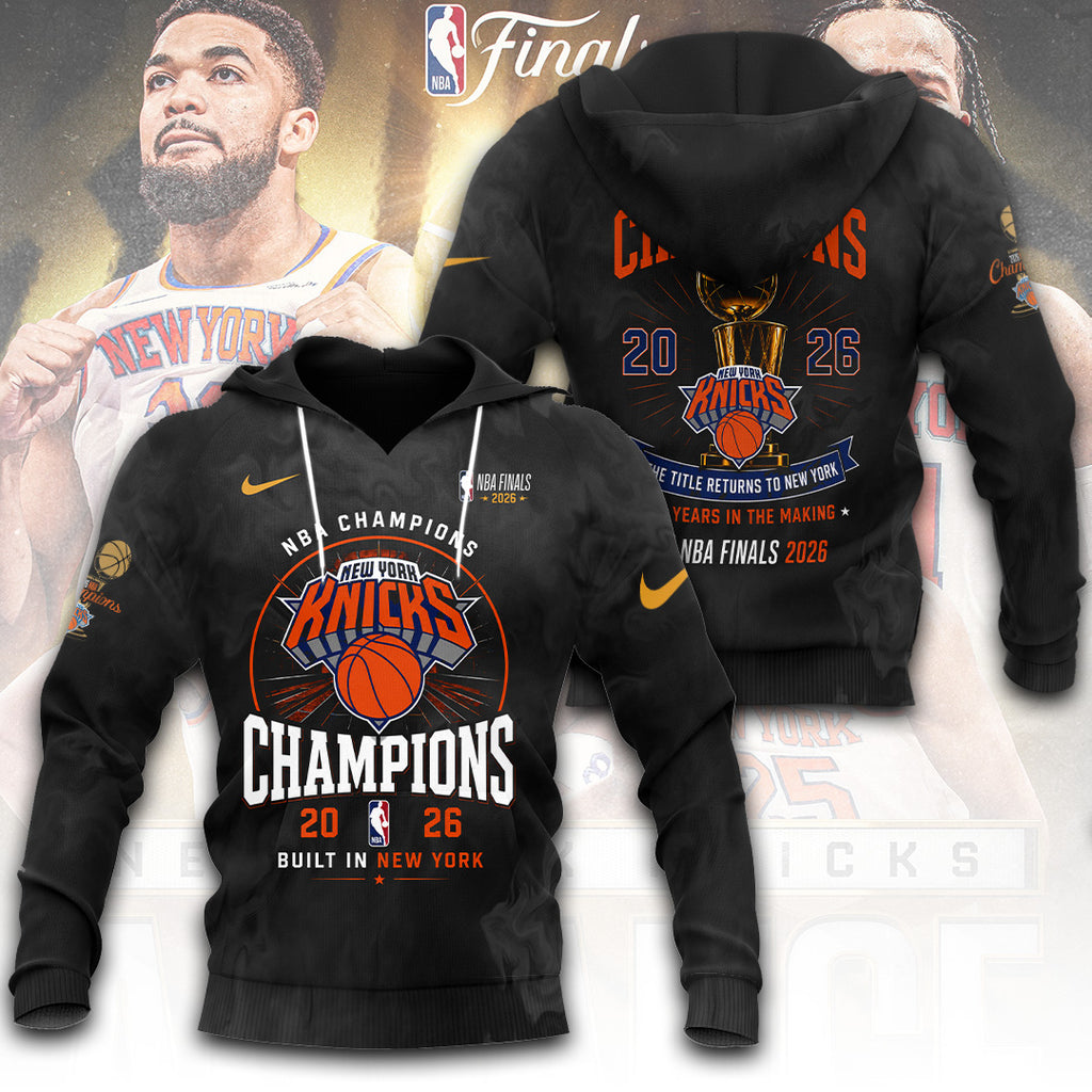 New York Knicks NBA Finals Champions 2026 3D Apparel – TANTN23640