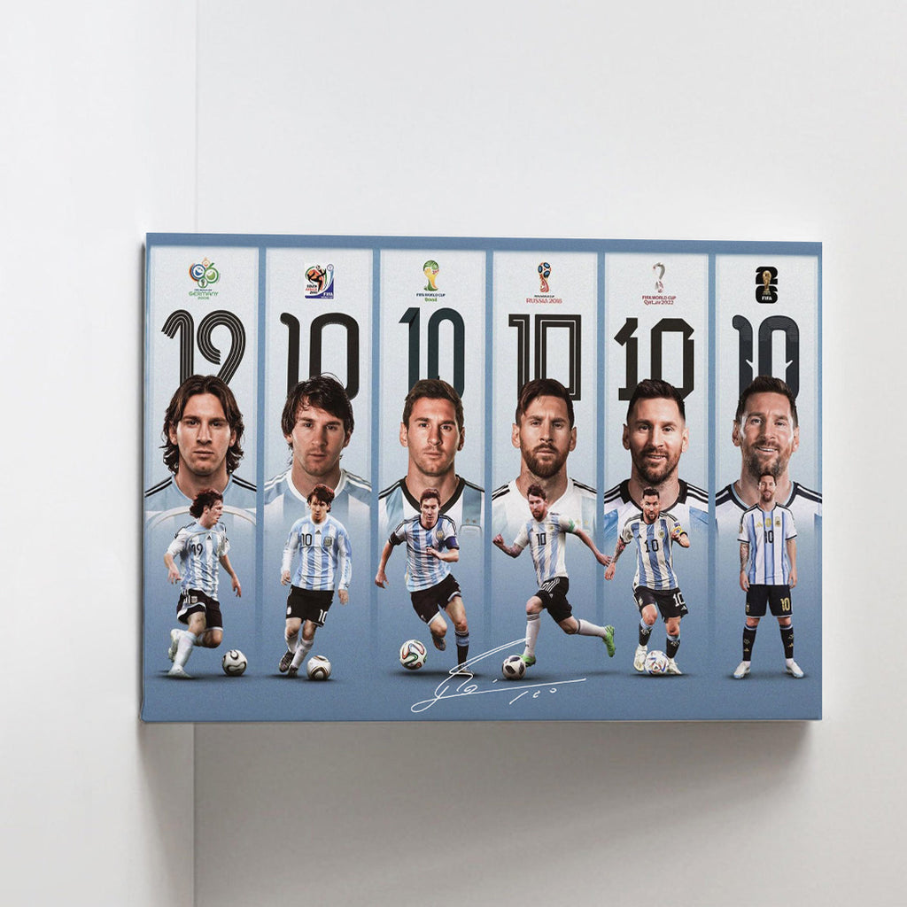 Argentina National Team x Lionel Messi Rectangle Canvas With Inne Frame – TANTN23734
