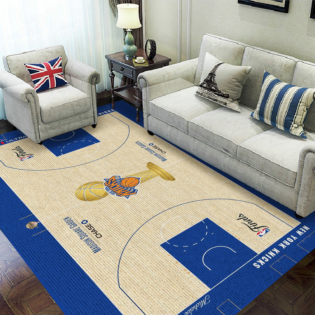 New York Knicks NBA Finals Champions 2026 Rectangular Rug – TANTN23806