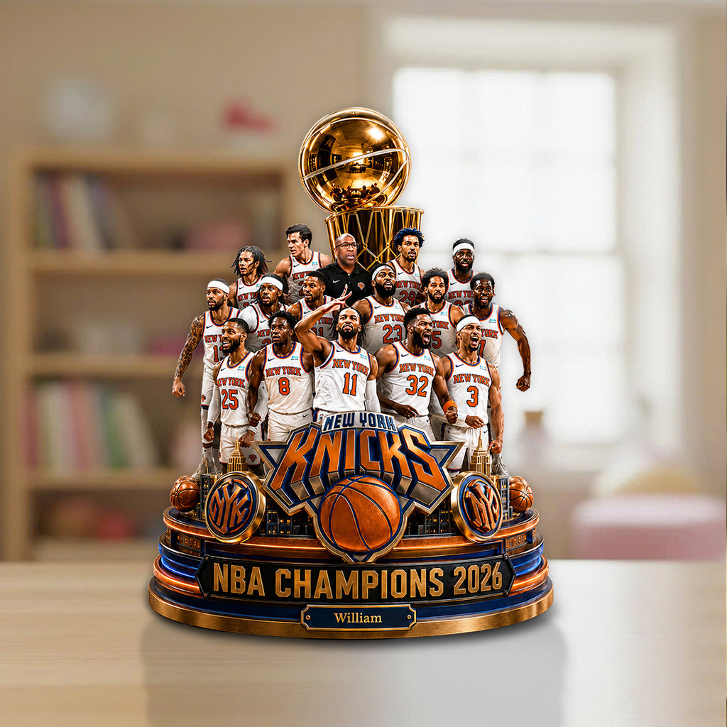 New York Knicks NBA Finals Champions 2026 Shape Acrylic Plaque – TANTN24096